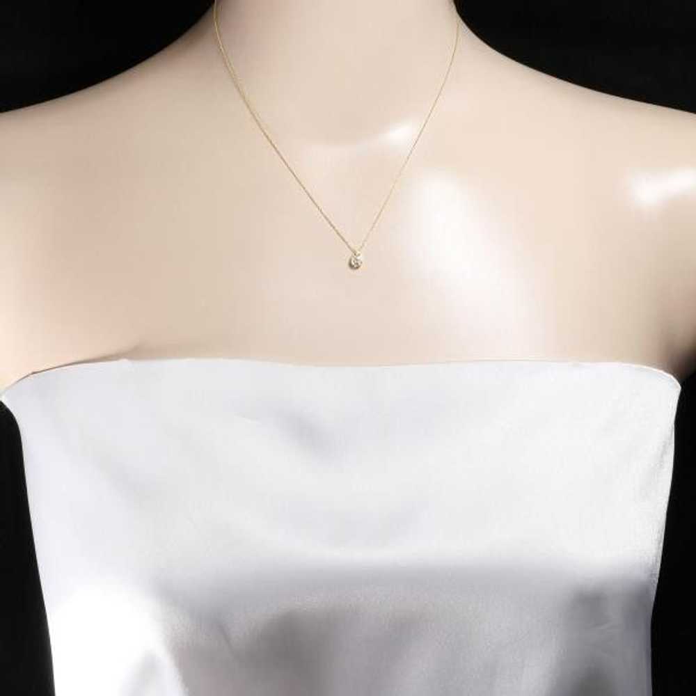 Other Other K18 Yellow Gold Diamond Necklace Meta… - image 3