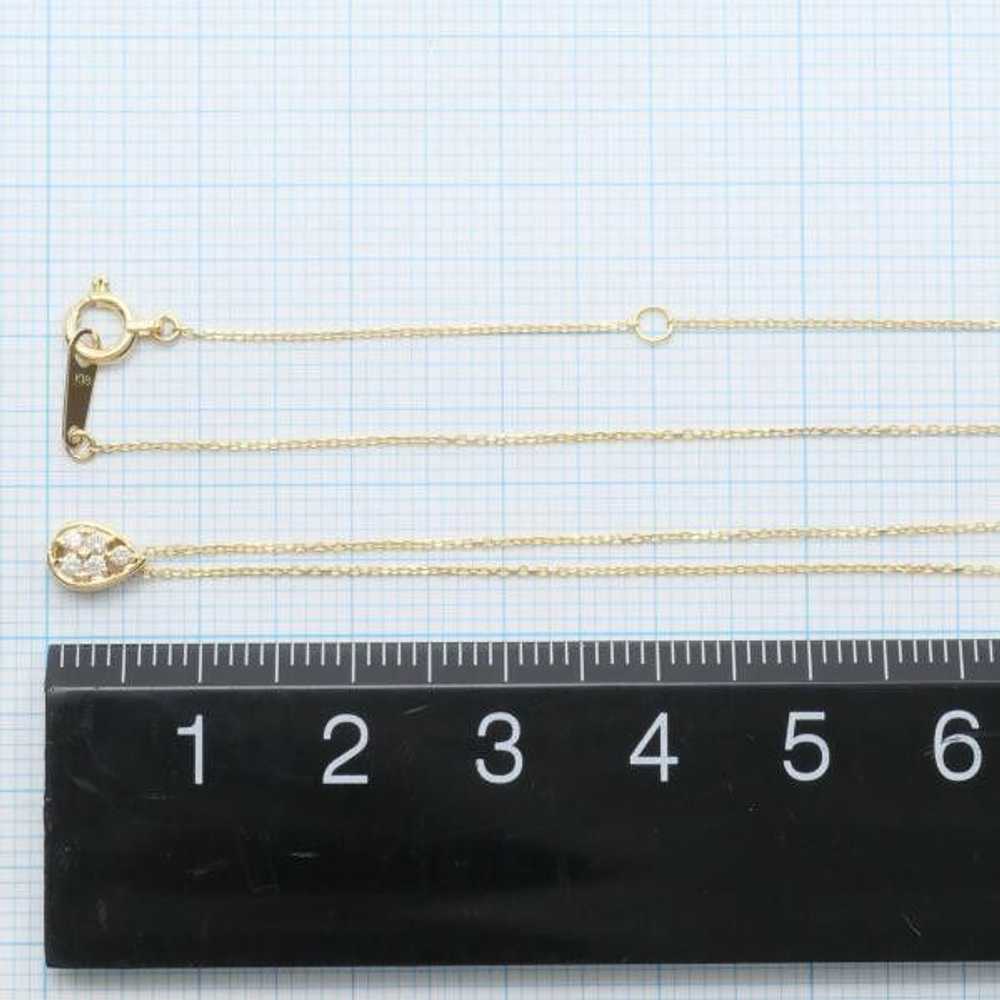 Other Other K18 Yellow Gold Diamond Necklace Meta… - image 5