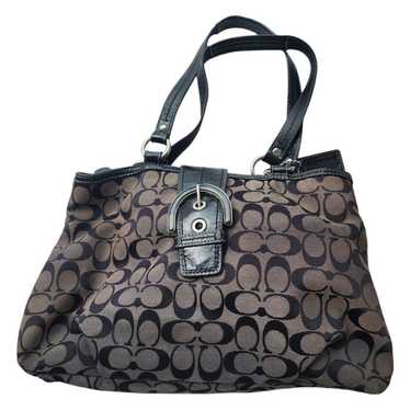 COACH F18750 Signature SOHO Shoulder Bag Black Vi… - image 1