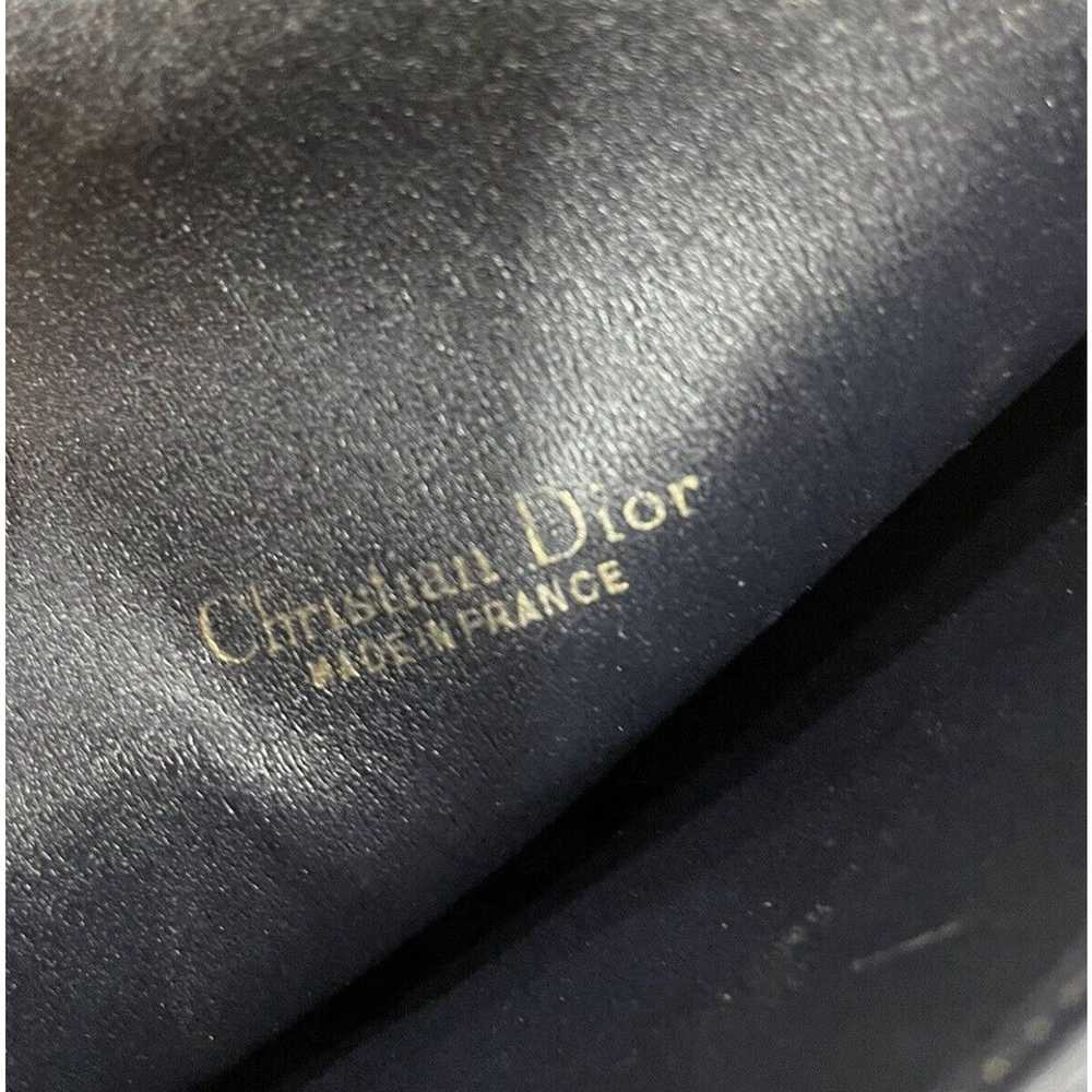 Vintage Christian Dior Flap Bag Black Monogram Lo… - image 3