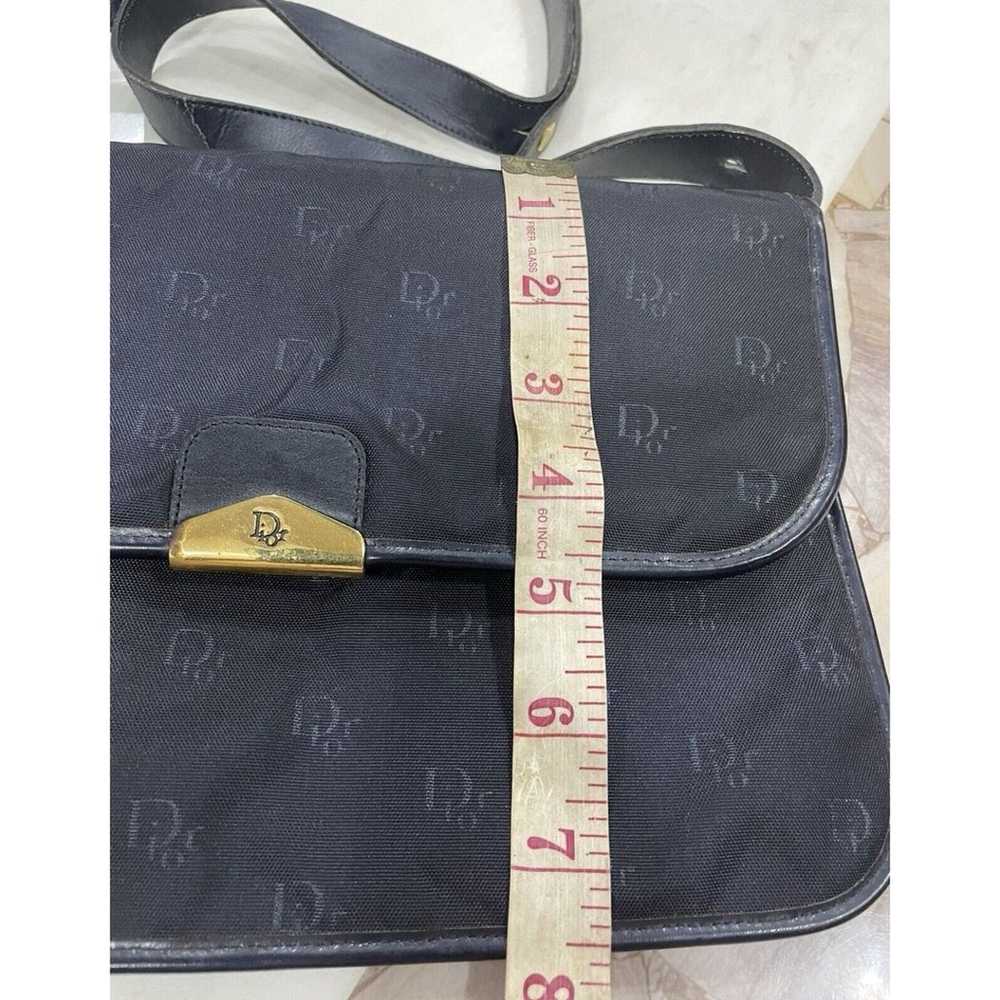 Vintage Christian Dior Flap Bag Black Monogram Lo… - image 8