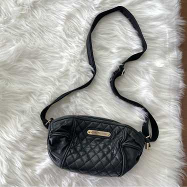 Juicy Couture | Black Leather Y2K Baguette Purse C