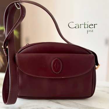 Brand new Cartier Must de Cartier leather shoulder