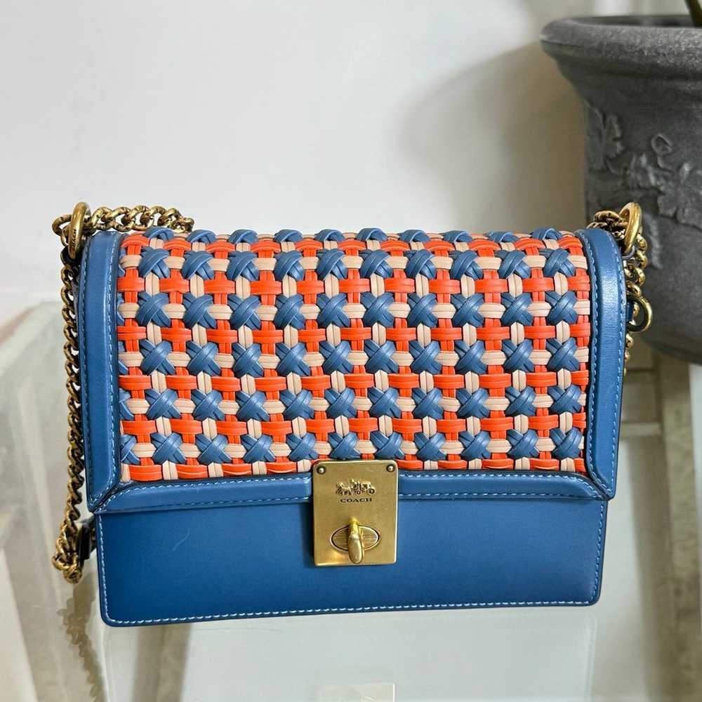 Coach Hutton Shoulder/Crossbody Bag with Weaving. - image 3