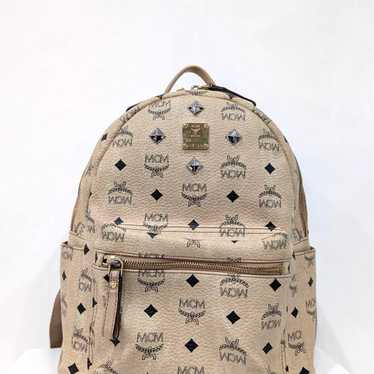 MCM MSCM backpack beige studs S size - image 1