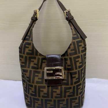 Excellent condition FENDI handbag in Zucca pattern