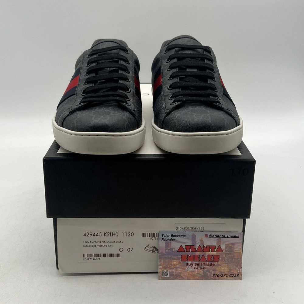 Gucci Gucci ace gg supreme black grey - image 2