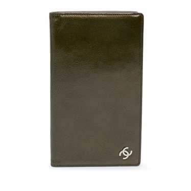 Green Chanel CC Calfskin Bifold Wallet