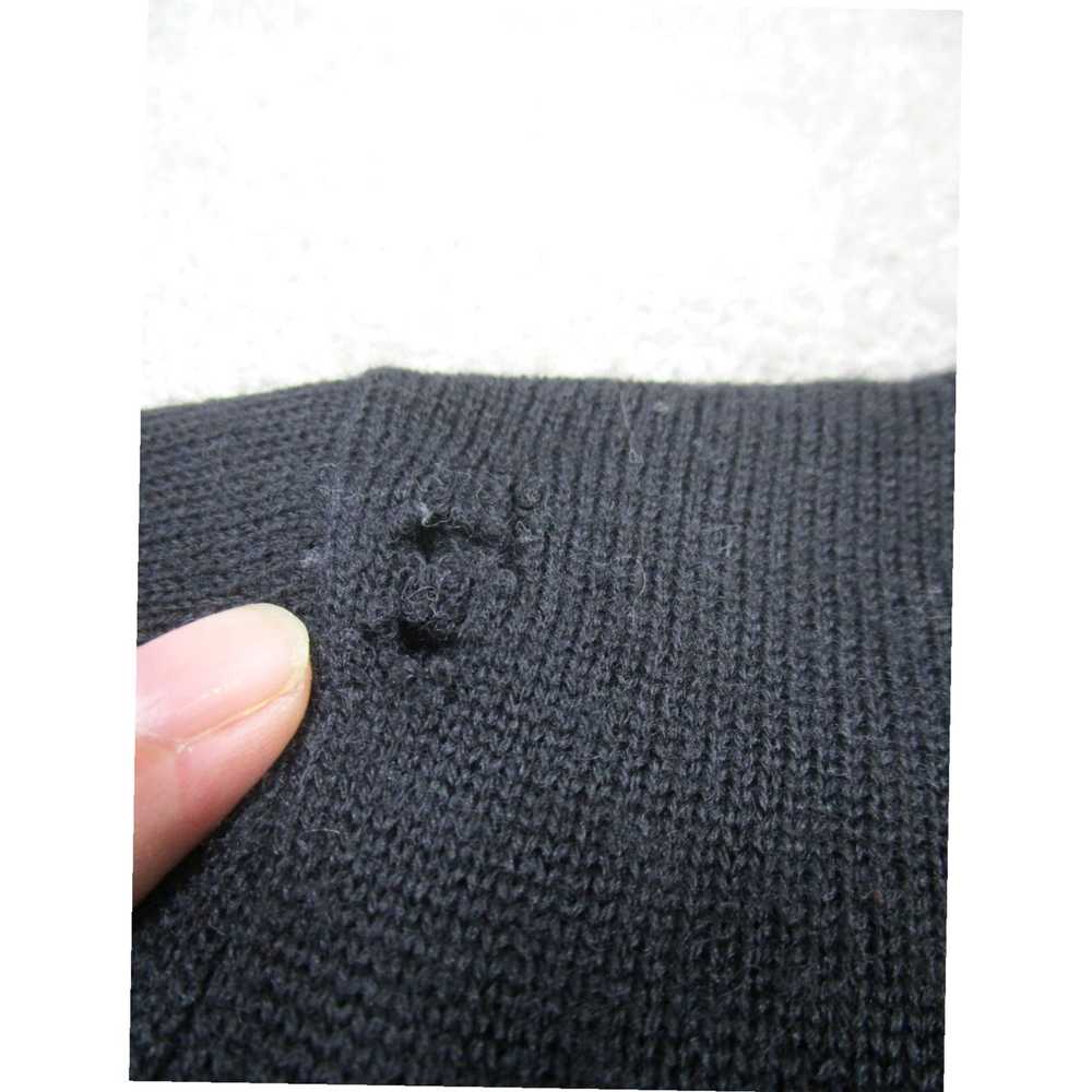 Willi Smith Authentic Black Merino Wool Long Slee… - image 3