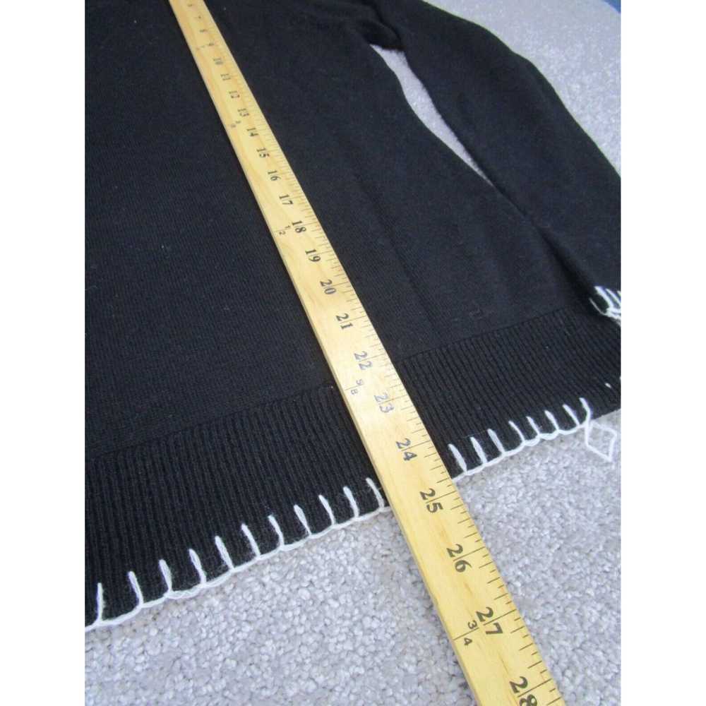 Willi Smith Authentic Black Merino Wool Long Slee… - image 5