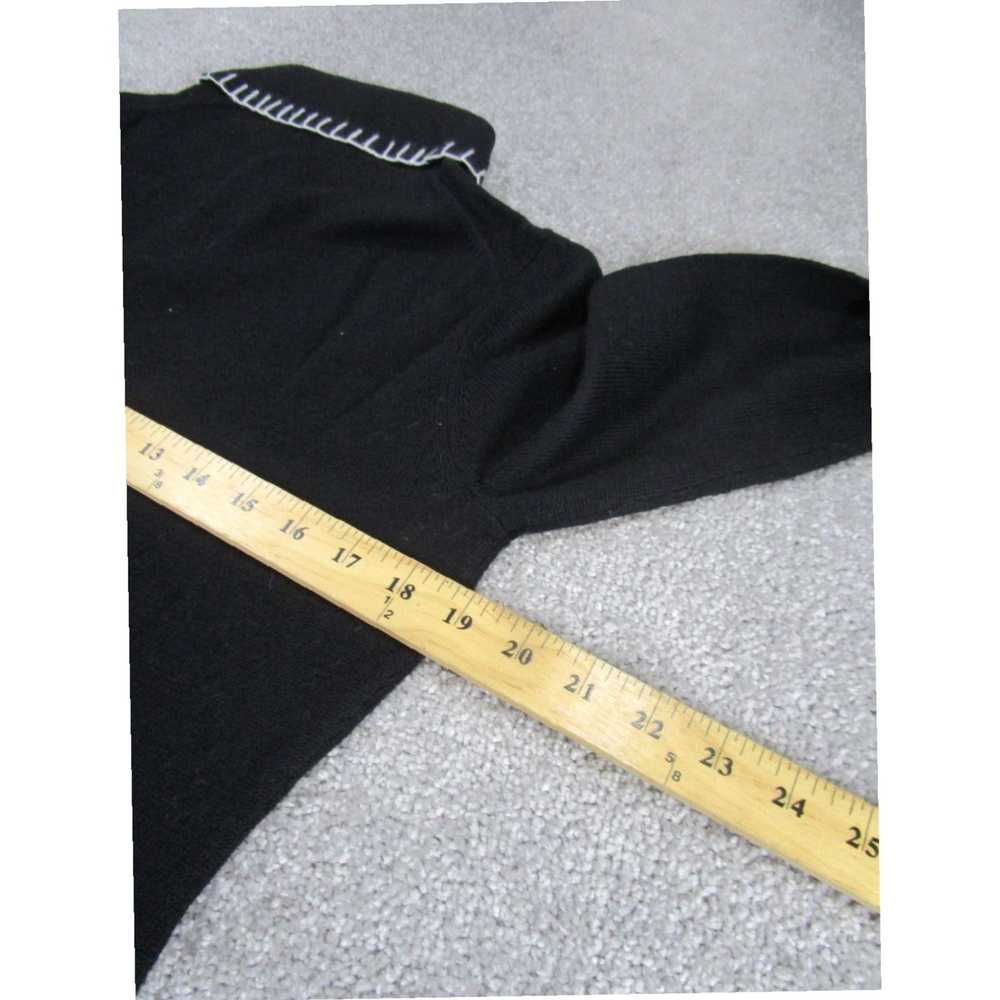 Willi Smith Authentic Black Merino Wool Long Slee… - image 6