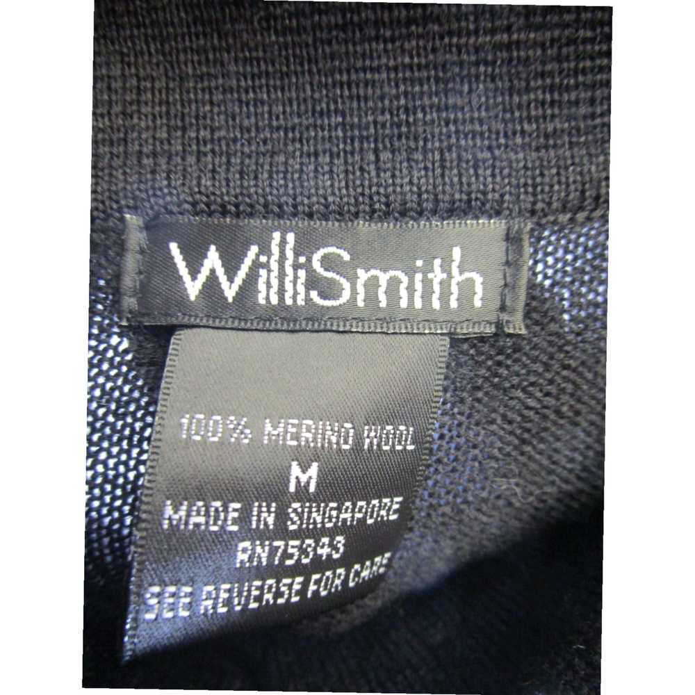 Willi Smith Authentic Black Merino Wool Long Slee… - image 7