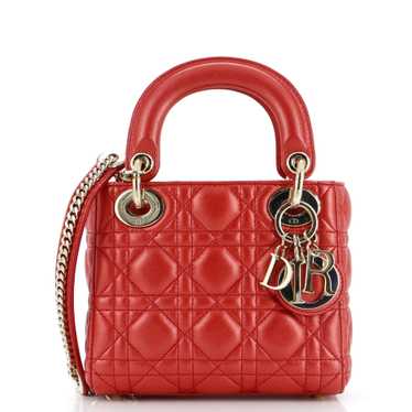 Christian Dior Lady Dior Chain Bag Cannage Quilt … - image 1