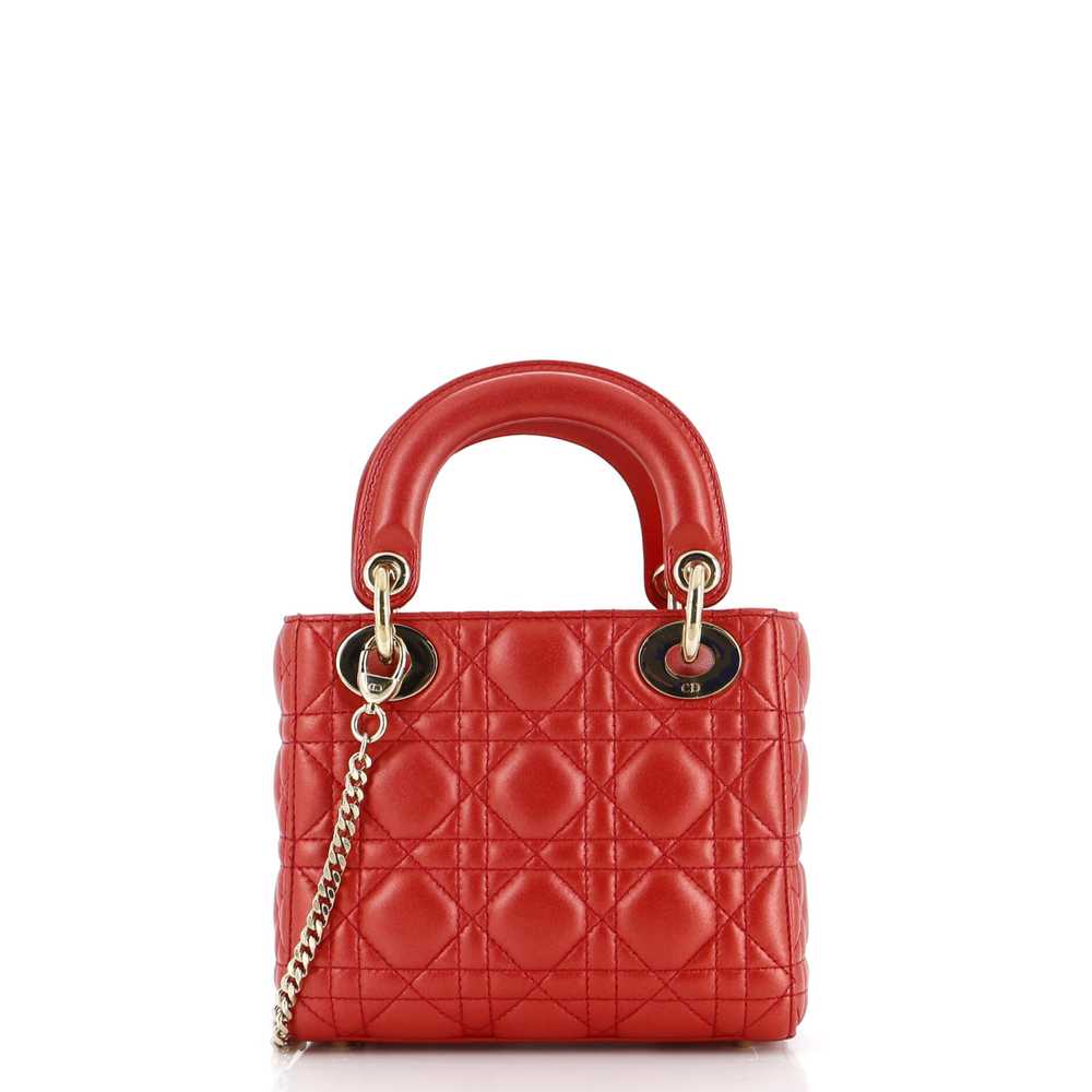 Christian Dior Lady Dior Chain Bag Cannage Quilt … - image 3