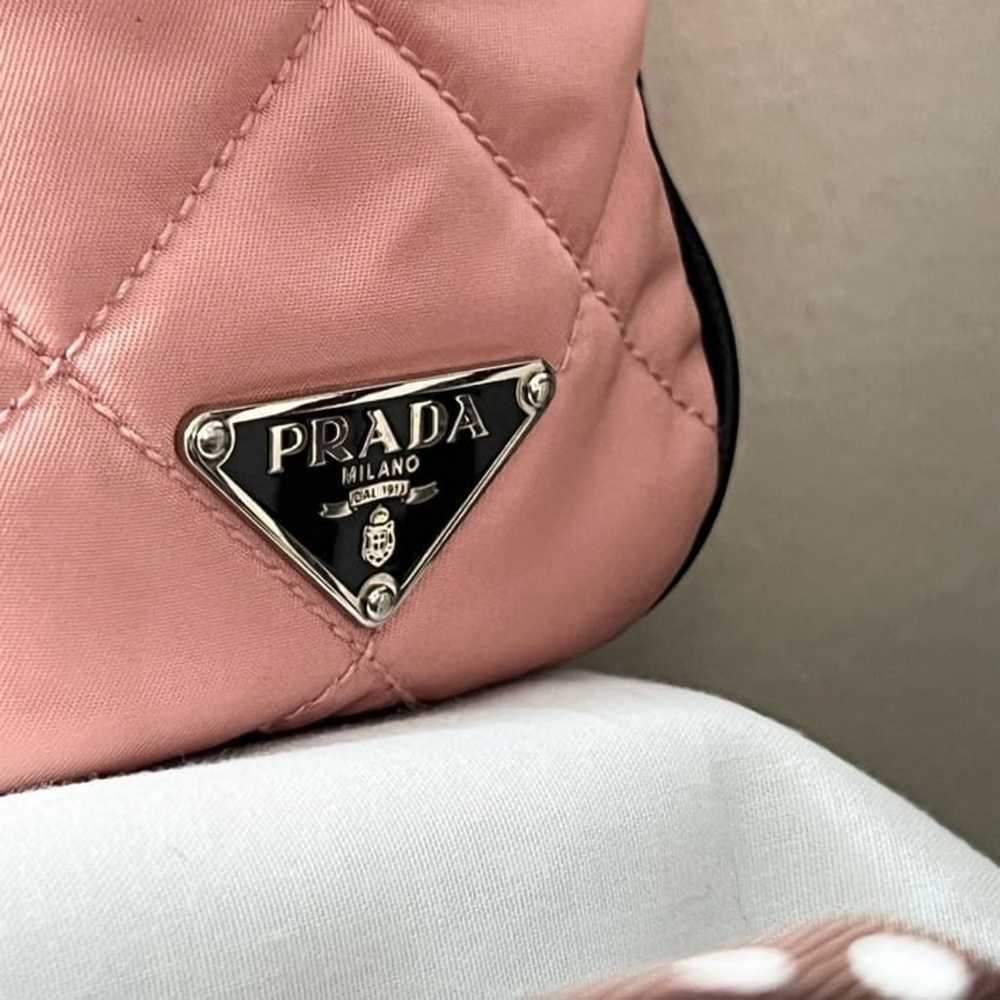 PRADA❤️PINK and BLACK MINI QUILTED CHAIN HOBO! AU… - image 12