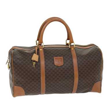 Celine CELINE Macadam Canvas Boston Bag PVC Brown - image 1