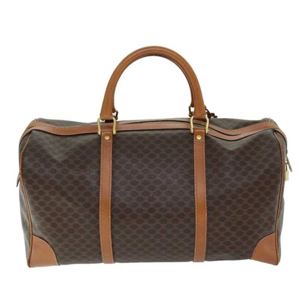 Celine CELINE Macadam Canvas Boston Bag PVC Brown - image 2