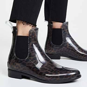 Sam Edelman Tinsley Leopard Chelsea Rain Booties