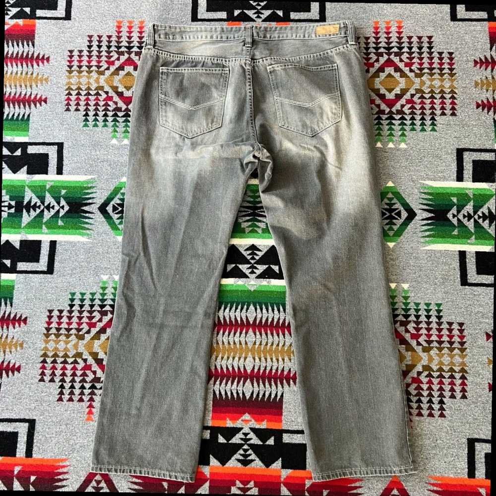 Ecko Unltd. Men’s Y2K Baggy Wide Leg Gray Denim V… - image 2