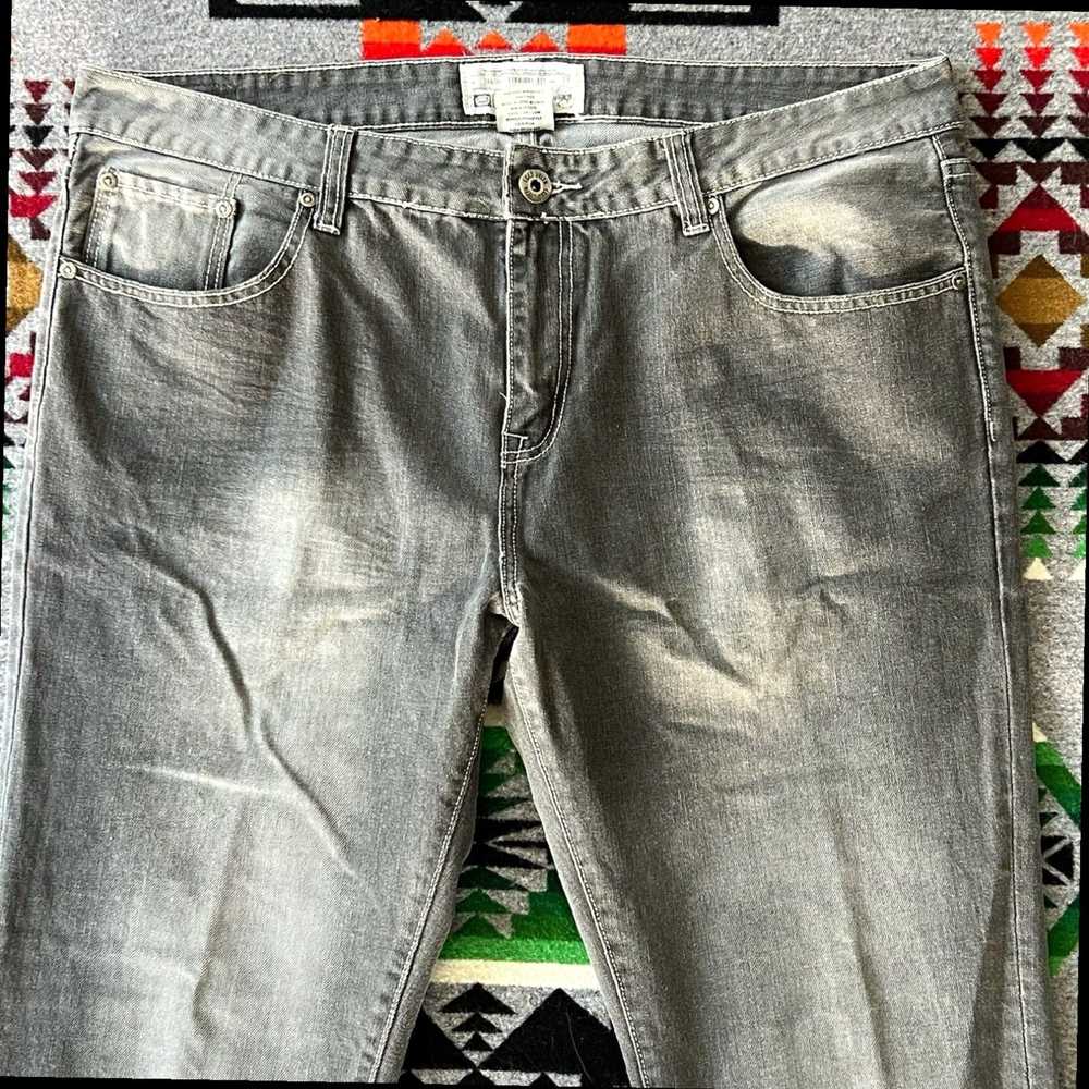 Ecko Unltd. Men’s Y2K Baggy Wide Leg Gray Denim V… - image 7