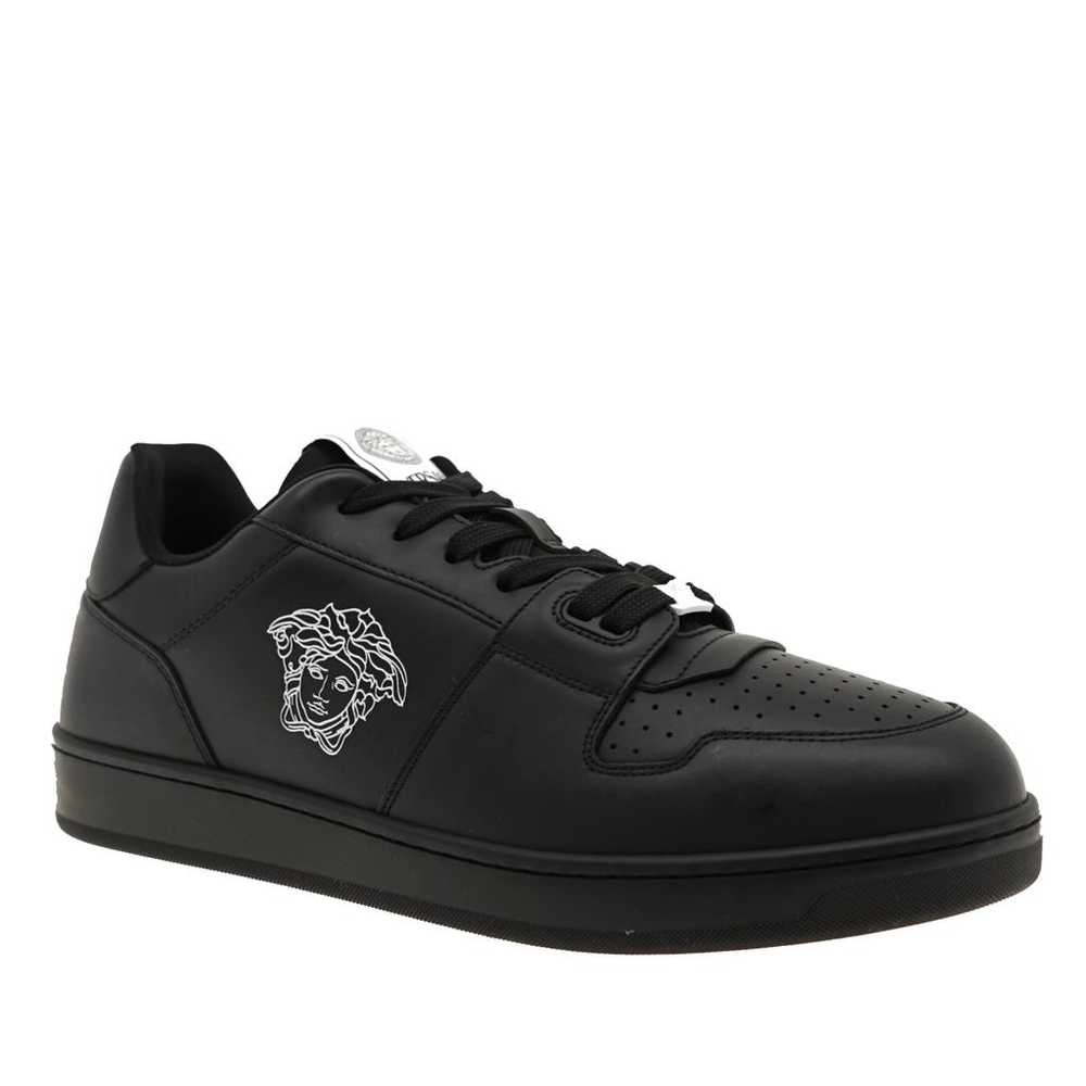 Versace Leather low trainers - image 3