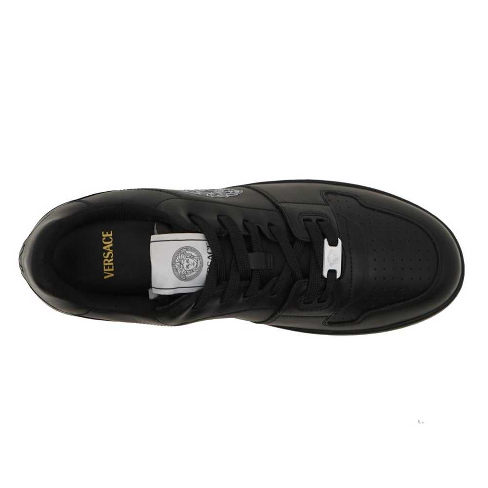 Versace Leather low trainers - image 6