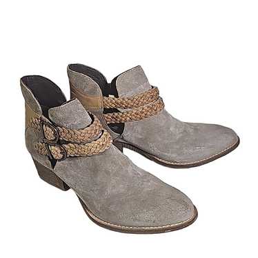 Rebels Suede Braided Leather Calista Double Buckle