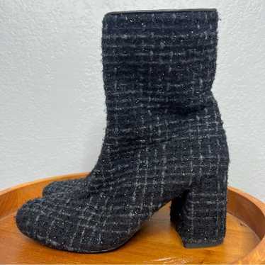 EUGENIA KIM TWEED FRAN HEELED BOOTIES sz 36 - image 1