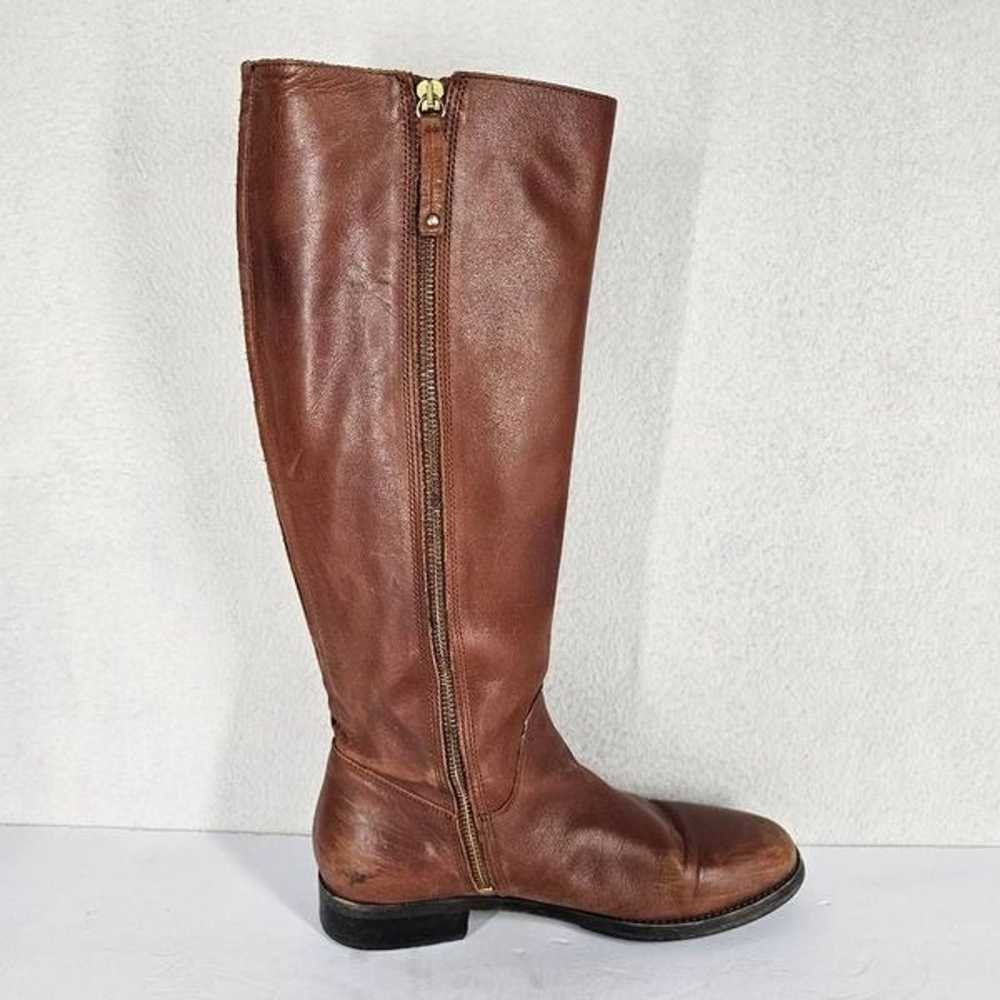 Boden Scalloped Edge Riding Boots Tan EU 39 - image 2