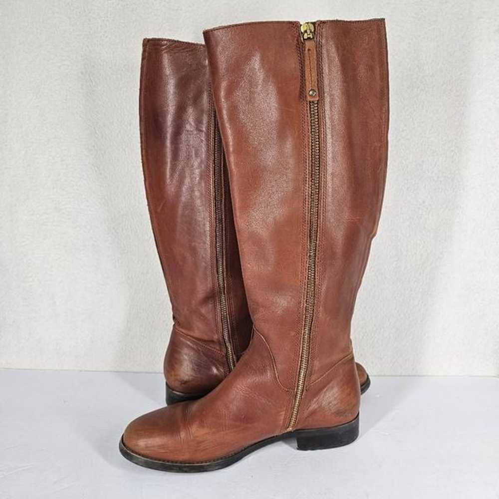 Boden Scalloped Edge Riding Boots Tan EU 39 - image 3