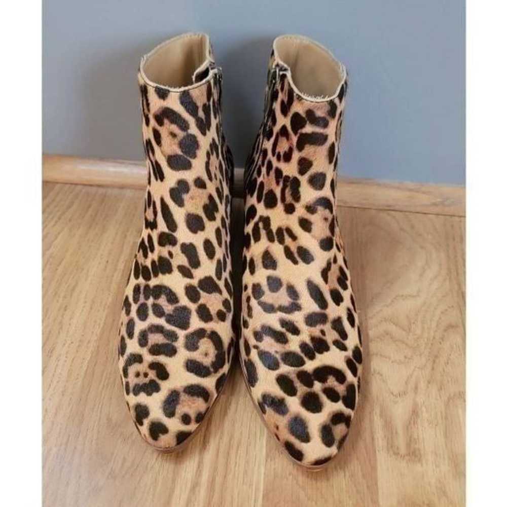 J.Crew Leopard Print Ankle Boots 6.5 - image 2