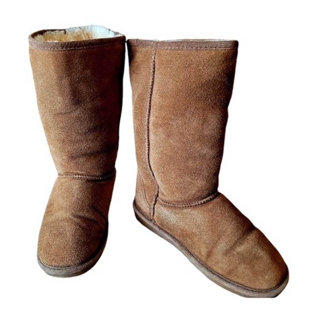 Bear Paw Brown Suede Tall Knee High Boots Women's… - image 1