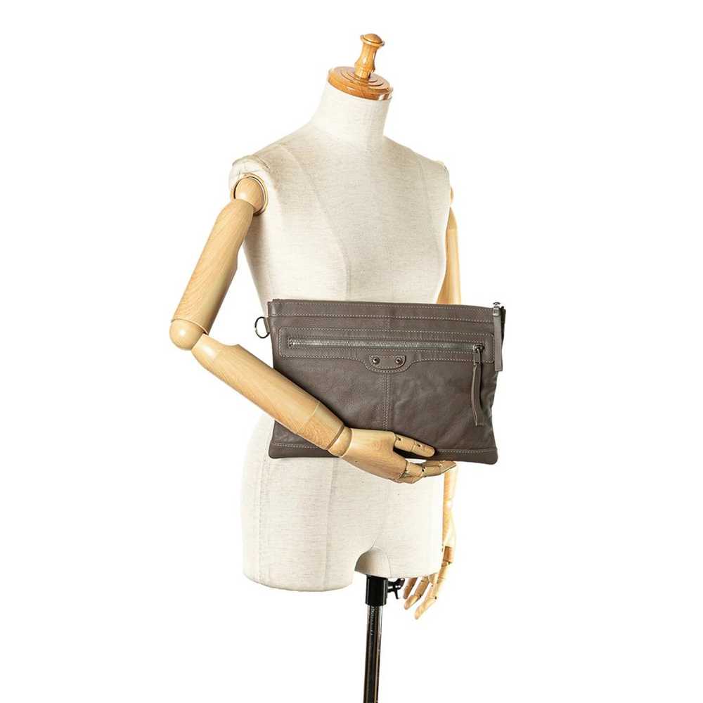 Balenciaga Leather clutch bag - image 11