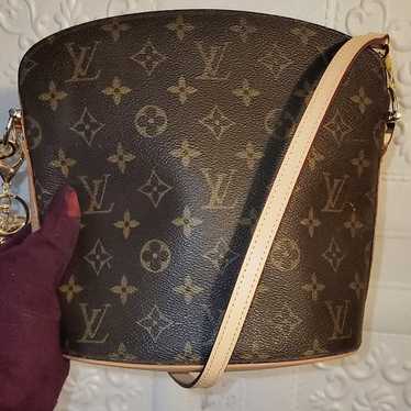 LOUIS VUITTON Drouot Monogram Canvas Shoulder Cro… - image 1