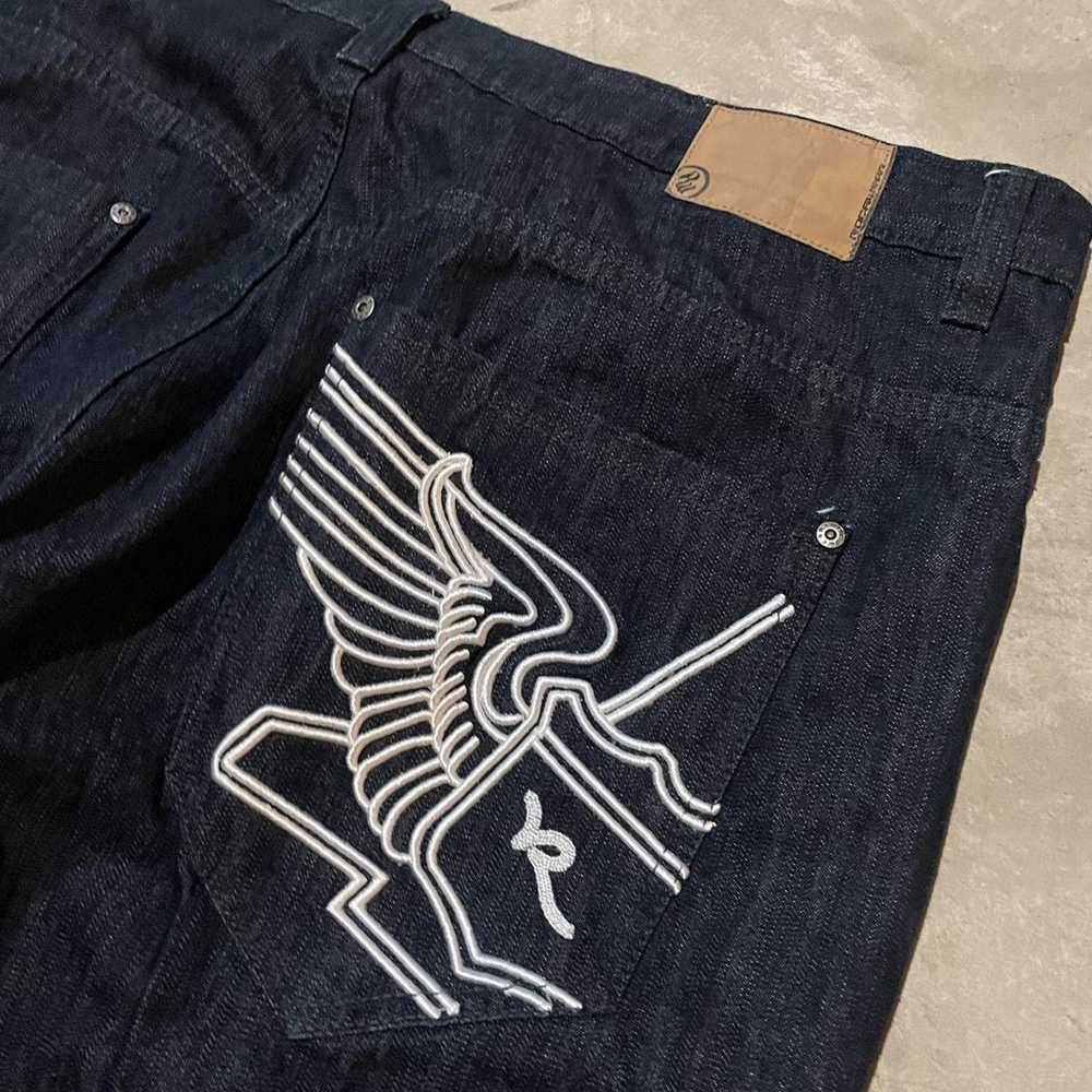 Rocawear Baggy rocawear jeans embroidered detail - image 3