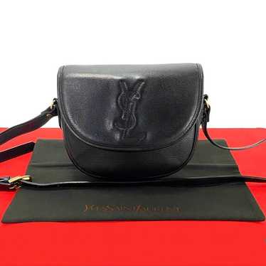 Yves Saint Laurent YSL logo leather shoulder bag … - image 1