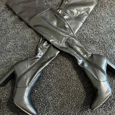 ALDO high heel leather boots size 5m - image 1