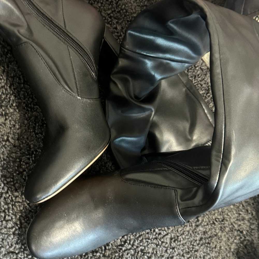 ALDO high heel leather boots size 5m - image 3