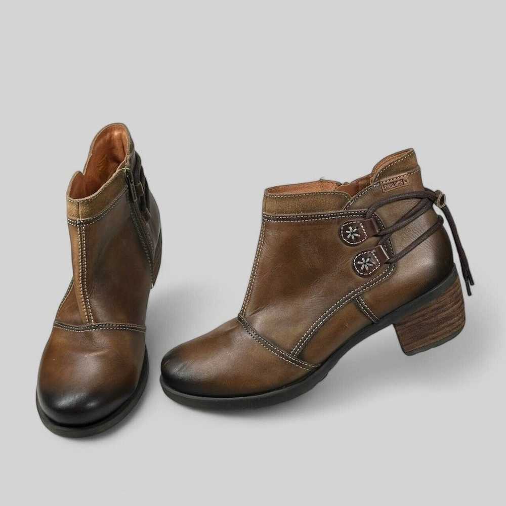 Pikolinos Booties Le Mans Womens Size 8.5 Brown L… - image 1