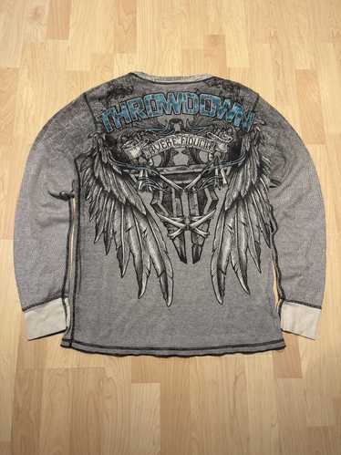 Tapout Y2k affliction tapout throwdown tribal ther