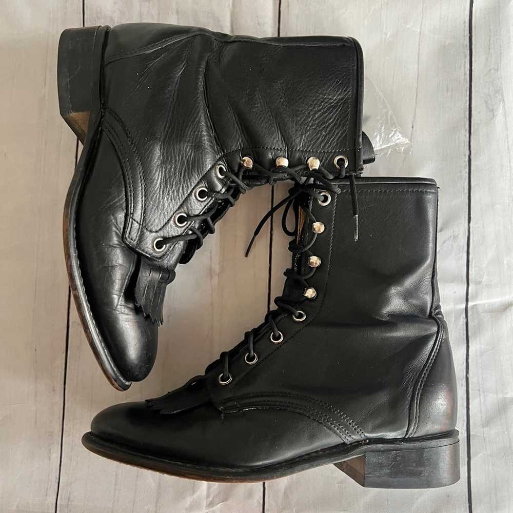 AMERICAN VINTAGE Laredo Boots Women's 6.5 Black L… - image 3