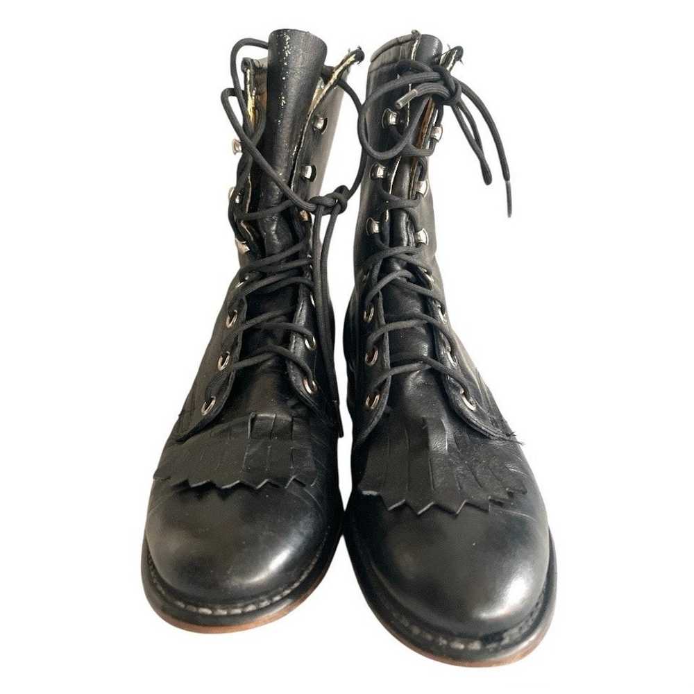 AMERICAN VINTAGE Laredo Boots Women's 6.5 Black L… - image 4