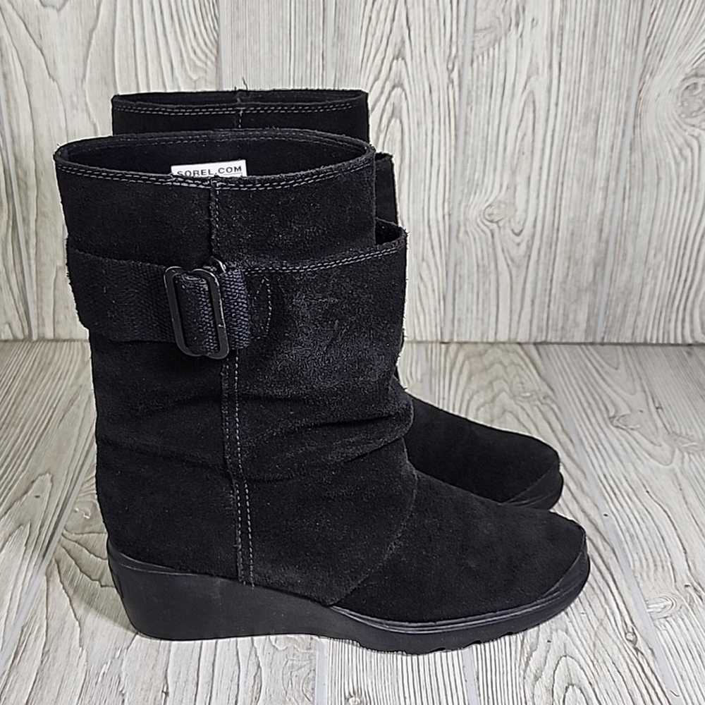 Sorel Toronto Mid Wedge Pull On Black Boots Women… - image 2