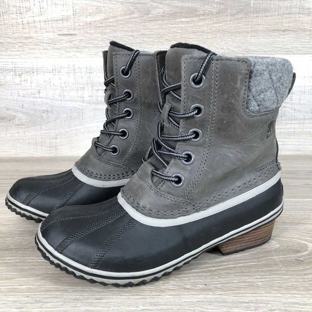 Sorel Women's Slimpack Lace II Winter Boot Quarry… - image 1