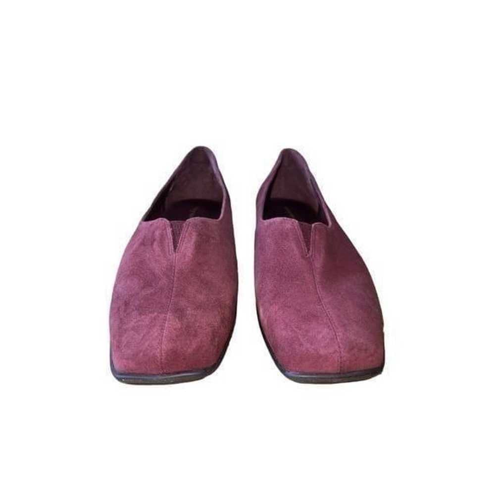 Easy Spirit Womens Burgundy Flat Leather Loafers … - image 3