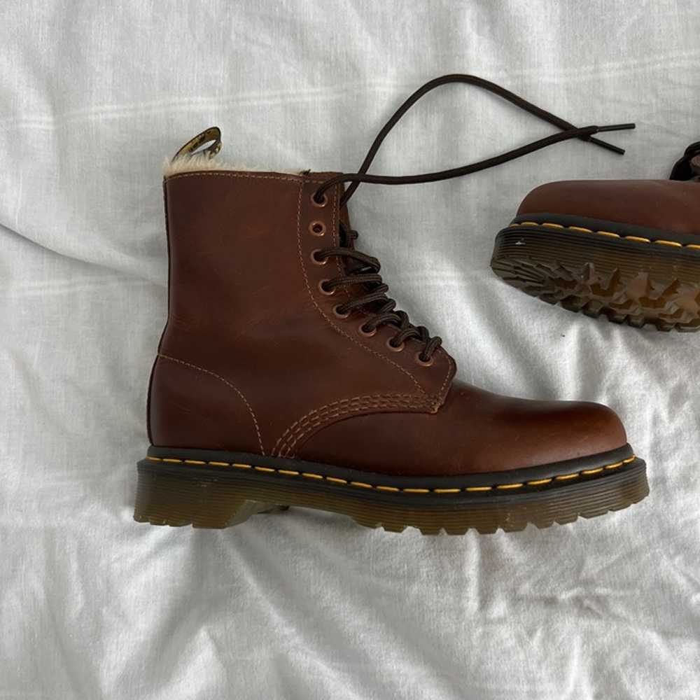 Dr. Martens 1460 faux fur lined lace up boots - image 2