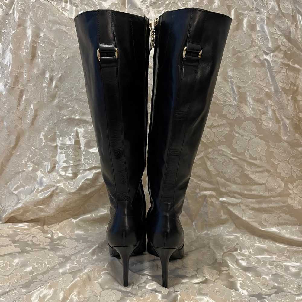 Lauren Ralph Lauren black leather knee high Amari… - image 5