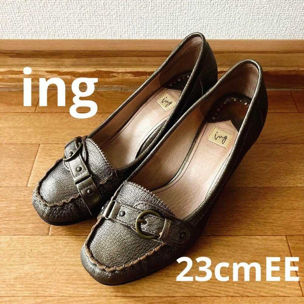 ing Pumps High Heels Gold Japanese Made 23cmEE - image 1