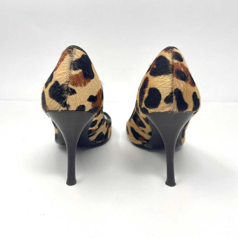 00s BCBGIRLS Vintage Brown Black Leopard Print Pe… - image 5