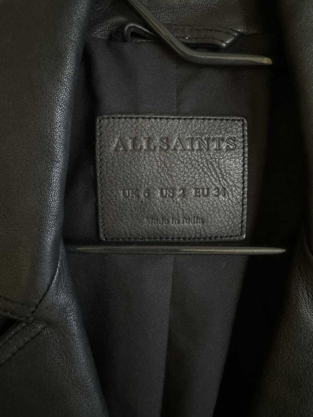 Allsaints Dalby Slim Fit Leather Biker Jacket - image 2